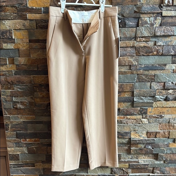 Hudson North Tan Crop Trousers - Picture 1 of 8